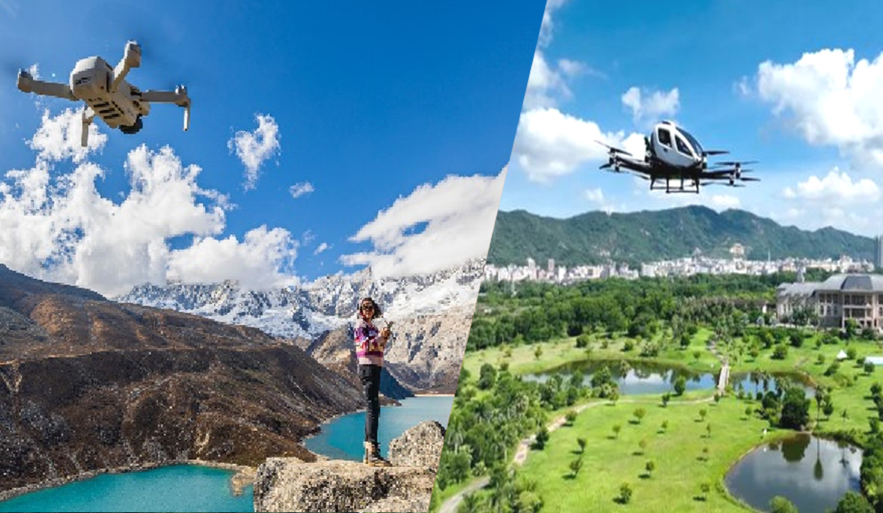 Algorithm for low-altitude control with cultural tourism